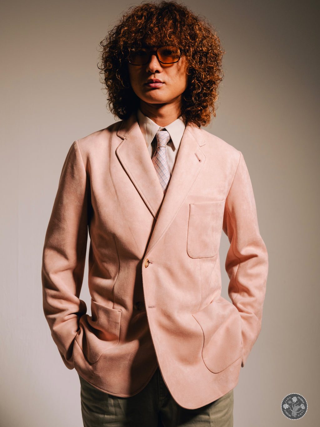 tairled jacket [color：PNK]