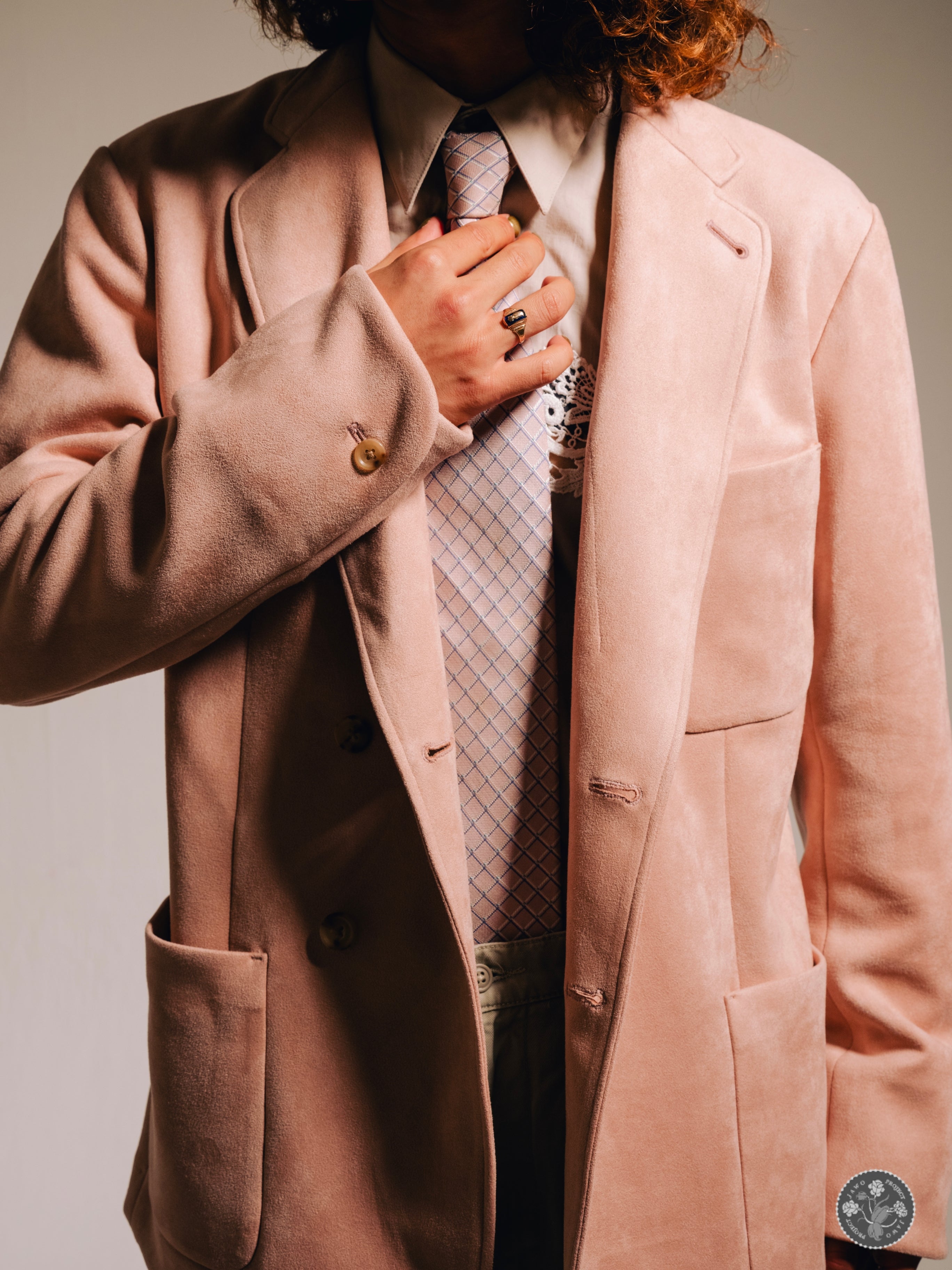 tairled jacket [color：PNK]